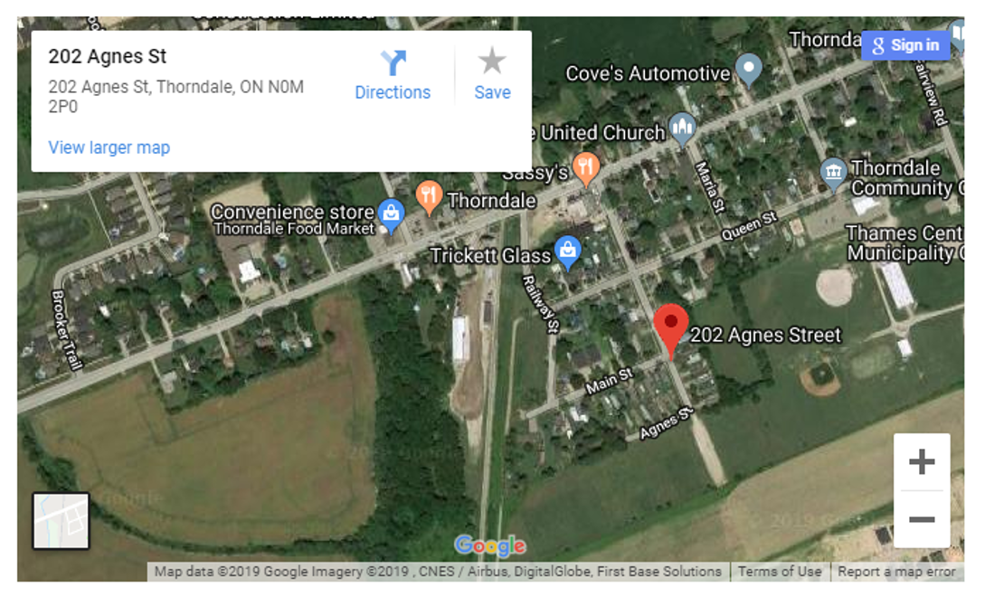 Thorndale Field Map Thorndale Field Map