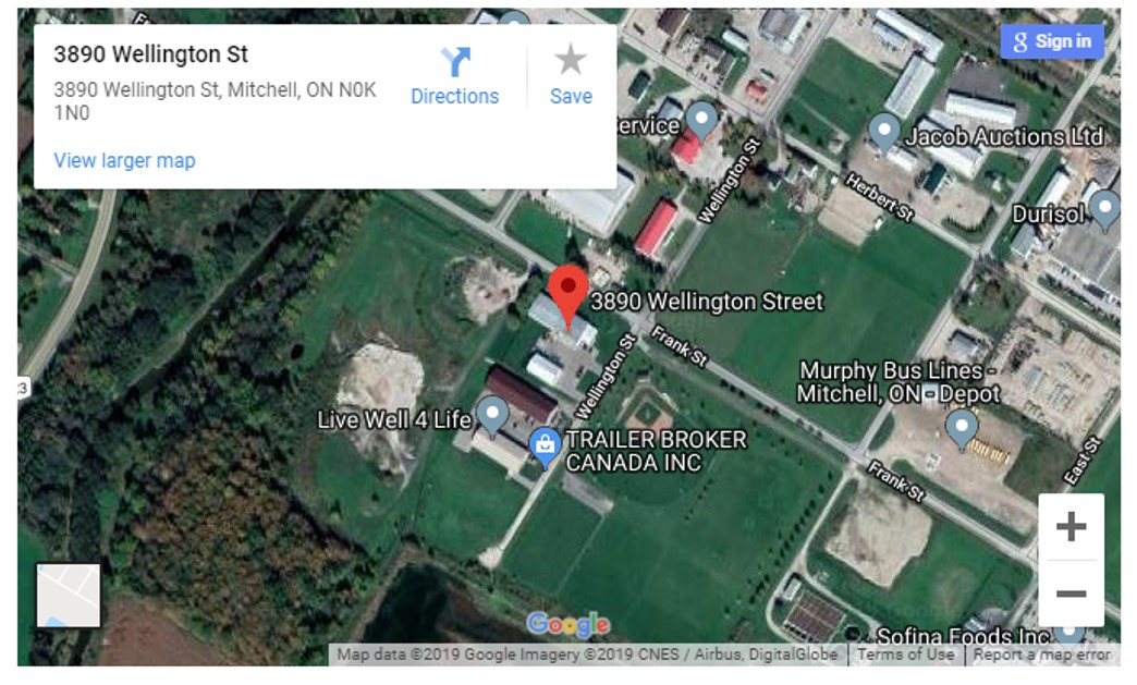 Mitchell U13-U21 Field Location Map