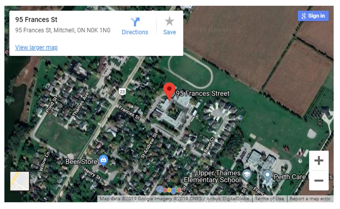 Mitchell U9&amp;U11 Field Location Map